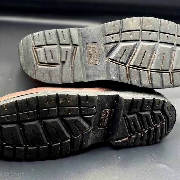 Brown Leather Pull-On Boots with Textured Upper - Picture 12 of 12